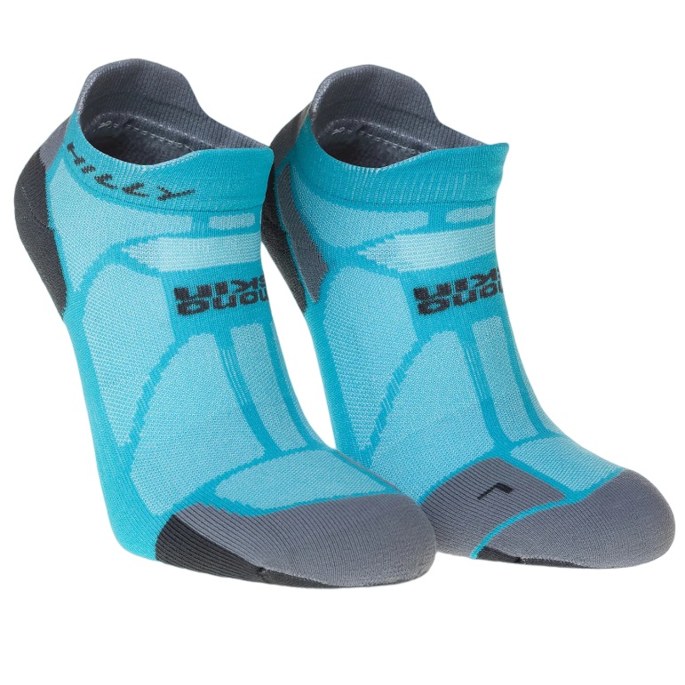 Sosete alergare Hilly Marathon Fresh Minimum Cushioning Socklet-Albastru-M