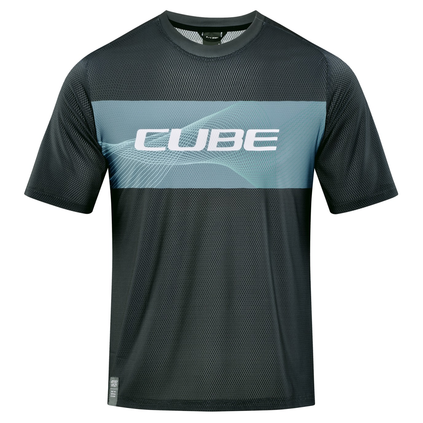 Tricou Ciclism Cube Vertex Round Neck Jersey S/S Grey Mint