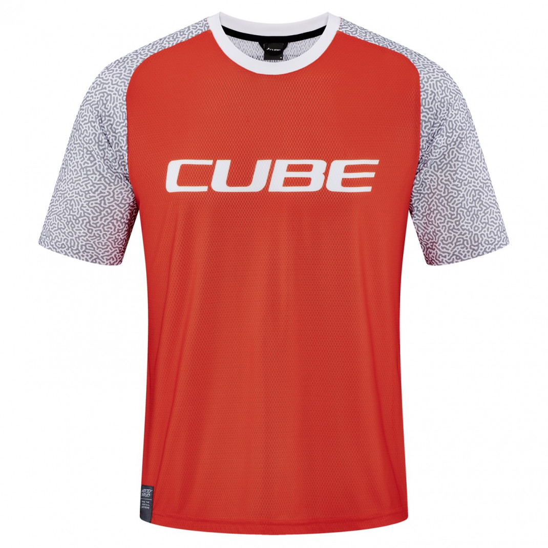 Tricou Ciclism Cube Vertex Round Neck Jersey S/S Orange