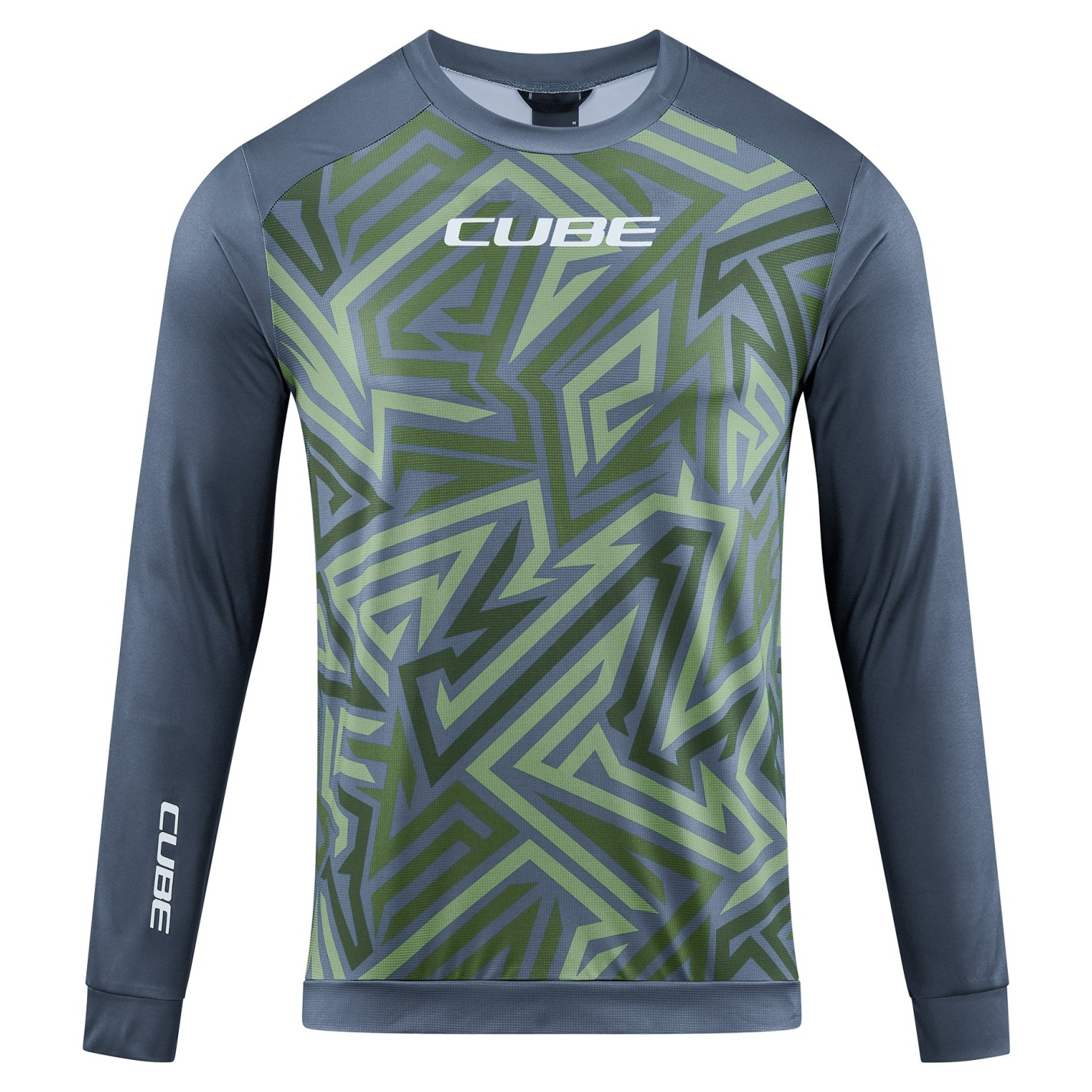 Bluza Cube Atx Round Neck Tm L/S Olive Grey