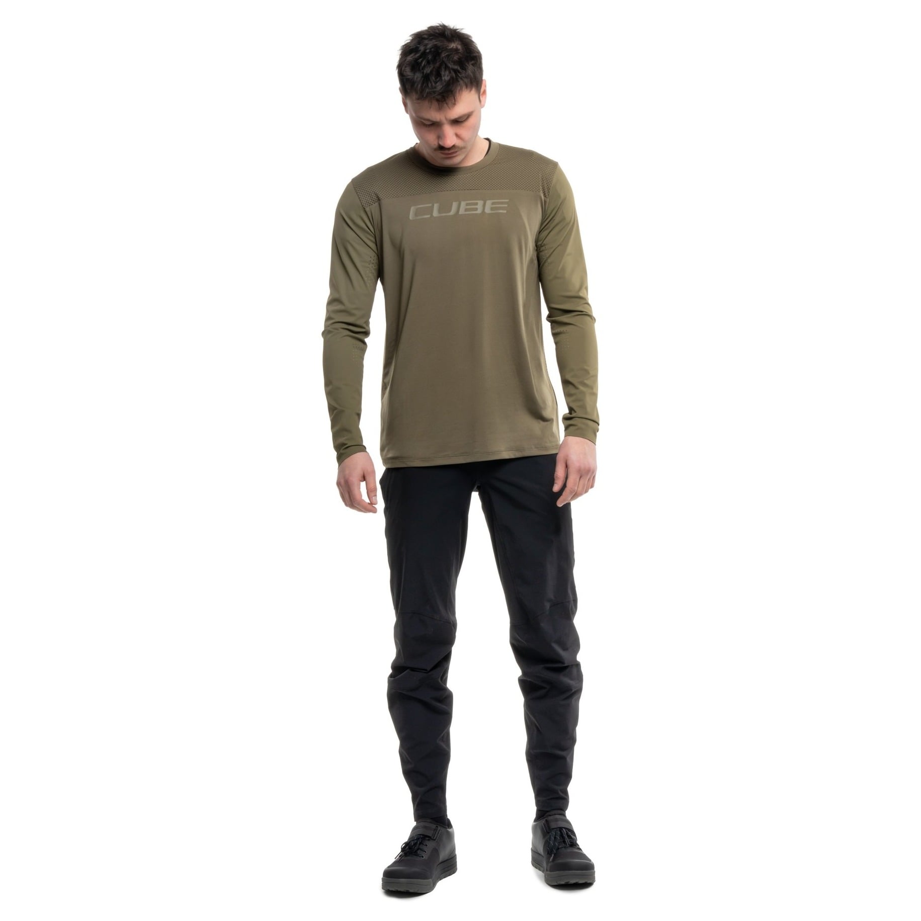 Bluza Cube Mtb Round Neck Pro Tm L/S Olive