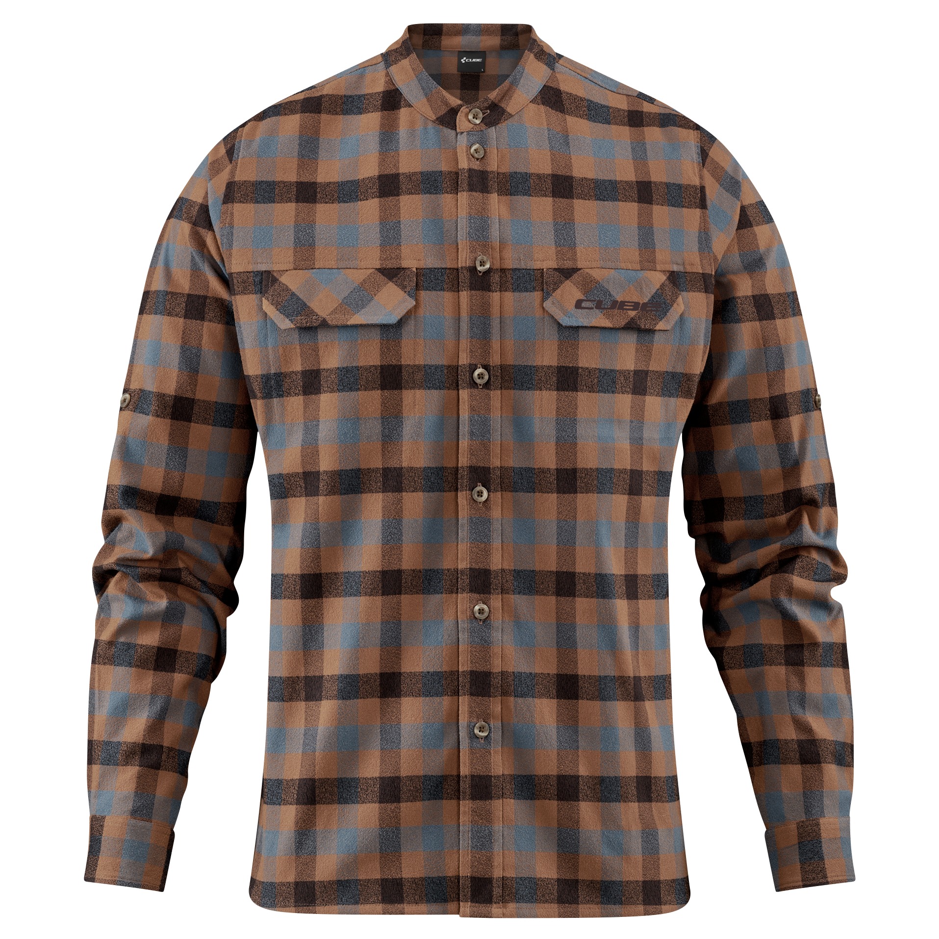 Camasa Cube Work Shirt L/S Brown/Blue