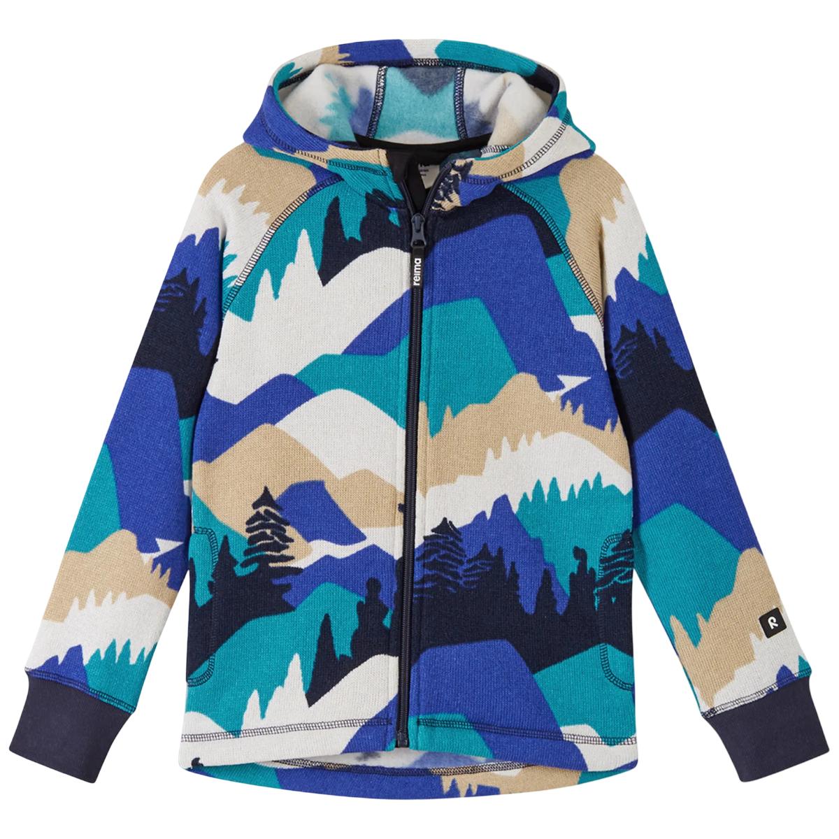 Fleece copii Reima Northern-Albastru/Bej-116 cm
