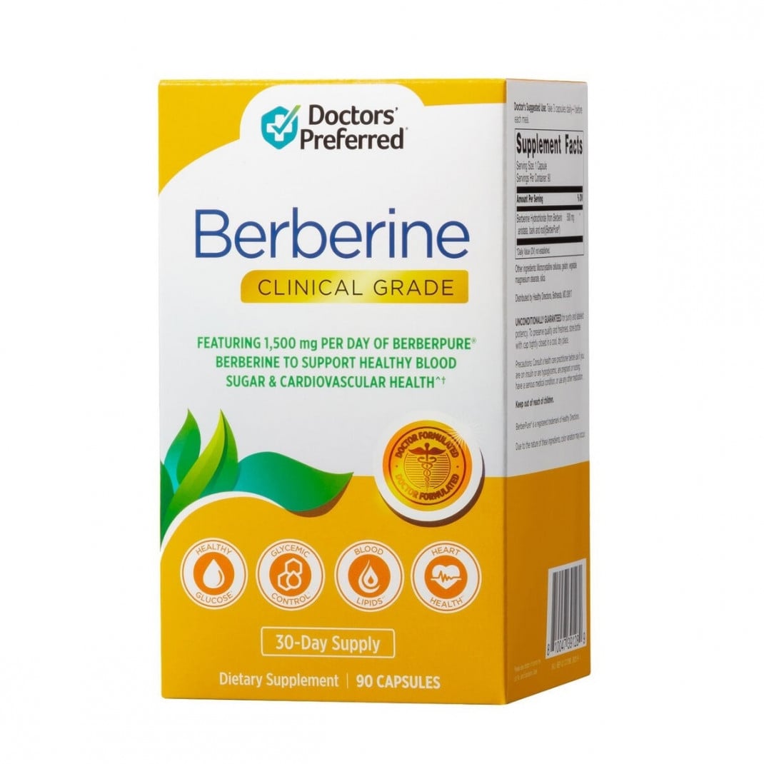 Supliment alimentar GNC Doctors Prefered Berberine Clinical Grade, Berberina 500 mg, 90 cps