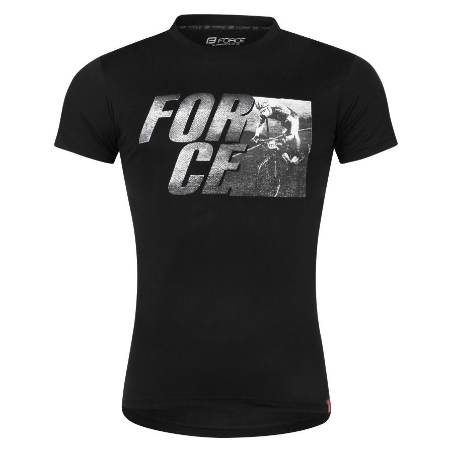 Tricou Force Spirit Maneci Scurte Negru