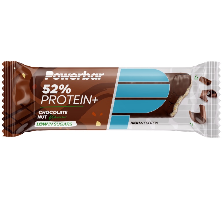 Baton proteic PowerBar 52% Pretein Plus Aroma de Ciocolata cu alune, 50g