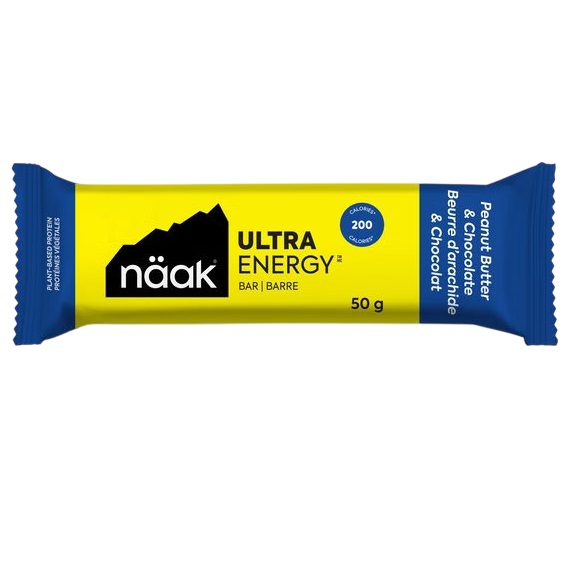 Baton energizant Naak Ultra Energy Aroma de Unt de arahide si ciocolata, 50g