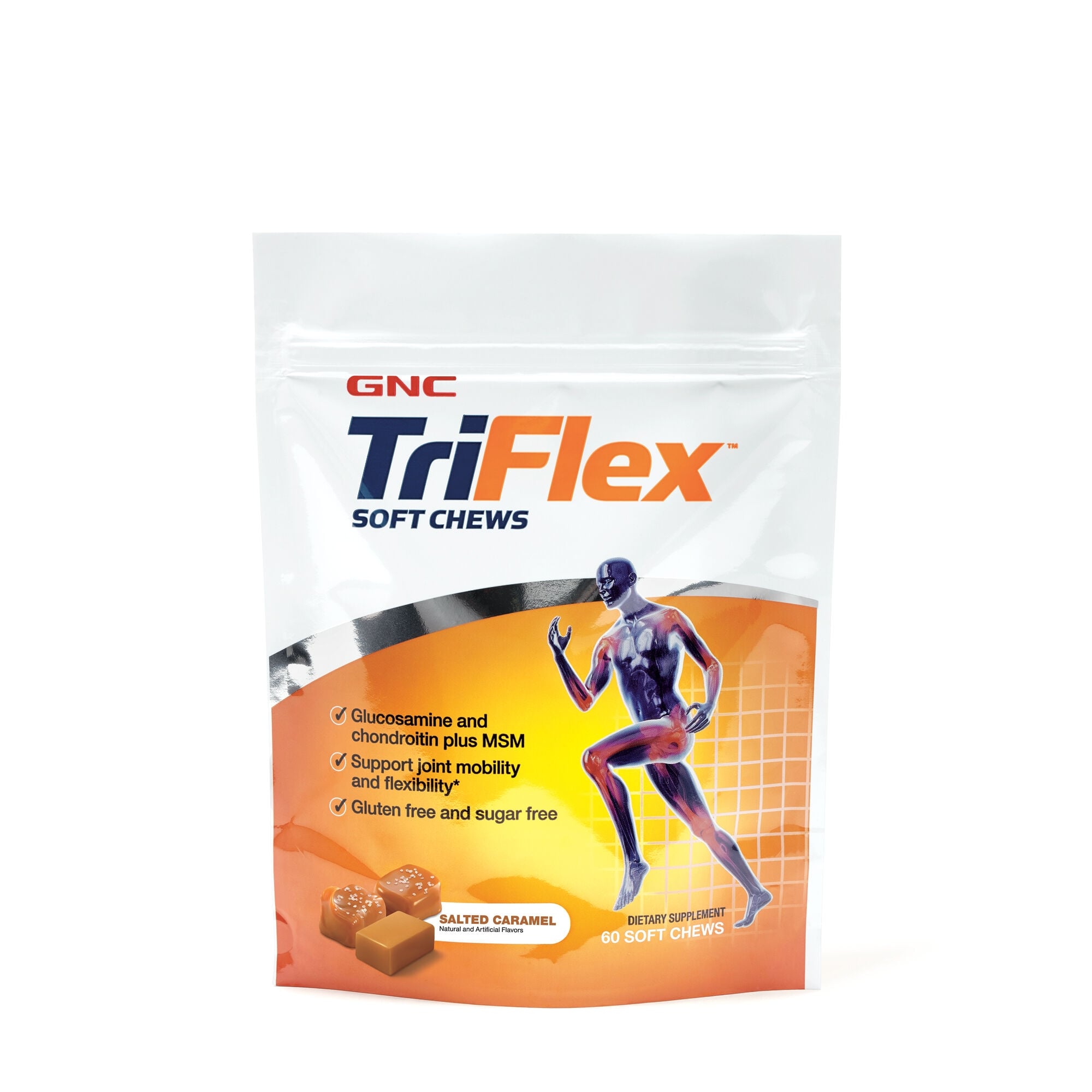 Caramele GNC Triflex Soft Chews, Cu Aroma De Caramel Sarat, 60 Caramele