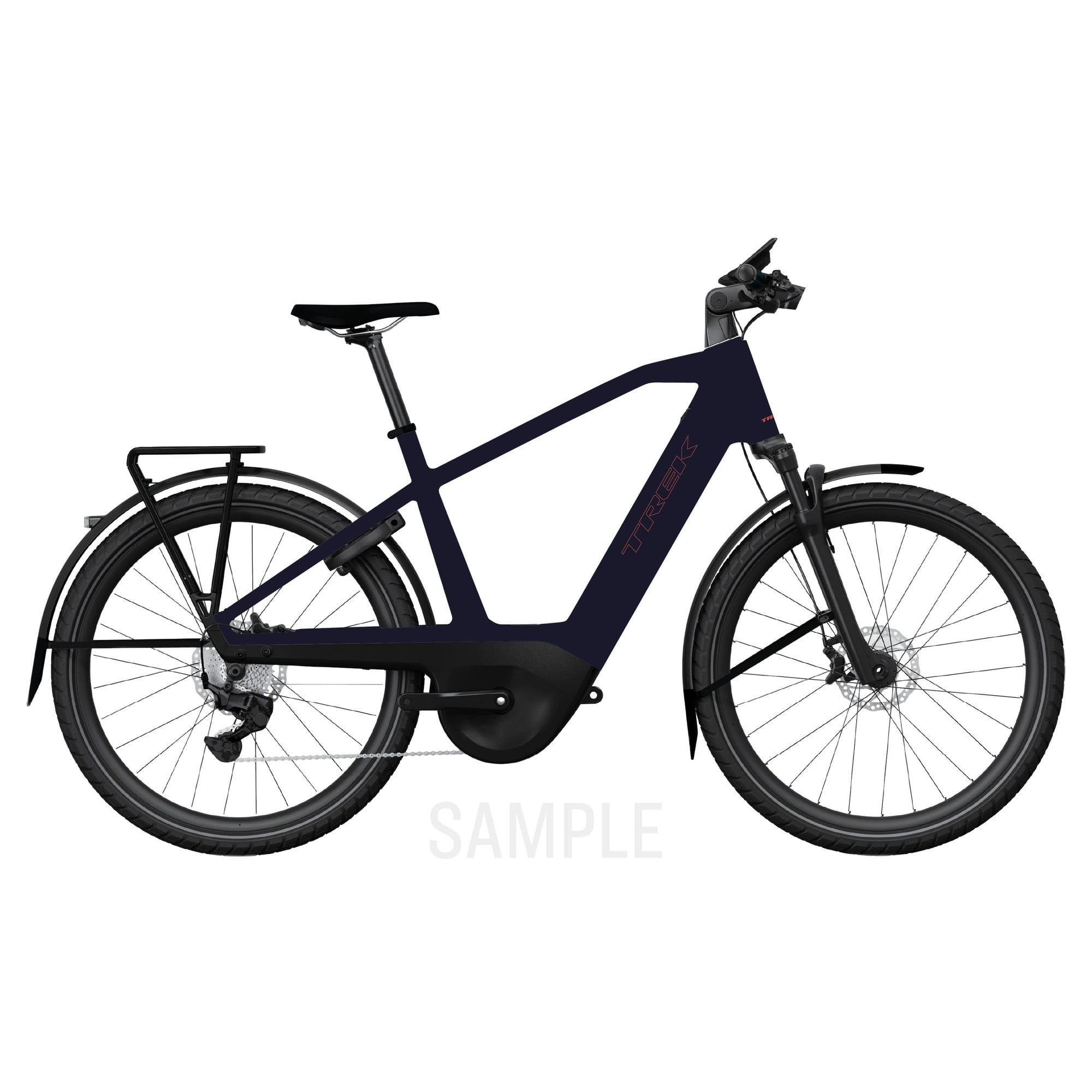 Bicicleta Trek Charter+ 4 Nexus 5 Belt 800 Wh 2027-Albastru-M