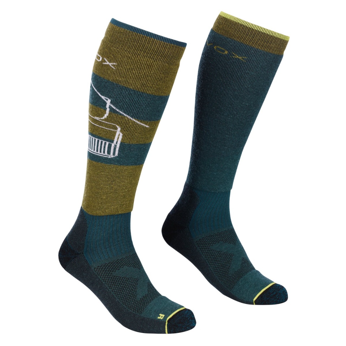 Sosete merino barbati Ortovox Free Ride Long