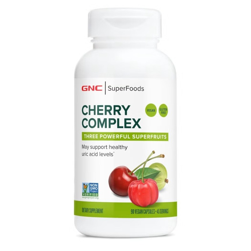 Extract de cirese amare pentru reglarea acidului uric GNC Superfoods Cherry Complex, 90 cps