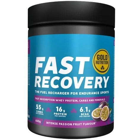Pudra refacere dupa efort Gold Nutrition Fast Recovery Aroma de Fructul pasiunii, 600g