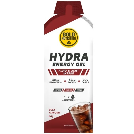 Gel energizant Gold Nutrition Hydra Energy Aroma de Cola, 60g