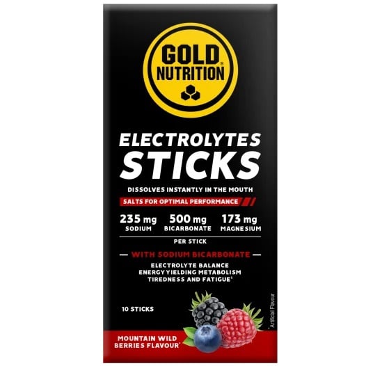 Electroliti Gold Nutrition Electrolytes Aroma de Fructe de padure, 10 plicuri