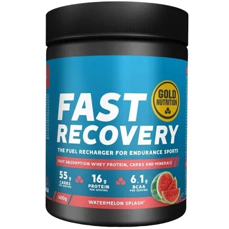 Pudra refacere dupa efort Gold Nutrition Fast Recovery Aroma de Pepene rosu, 600g