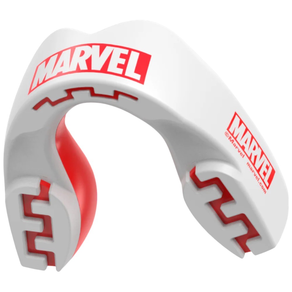Proteza adulti SafeJawz Marvel Collection-Alb/Rosu