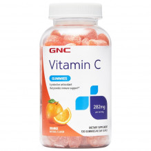 Jeleuri Vitamina C 282 mg GNC, cu Aroma de Portocale, 120 jeleuri