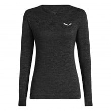 Bluza trekking dama Salewa Puez Melange Dry FW 2025-Negru-40/34