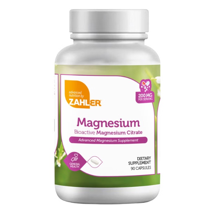 Citrat de magneziu pentru sanatatea inimii si sistemului nervos Zahler Magnesium Citrate, 90 cps