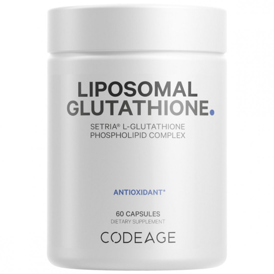 CodeAge Liposomal Glutathione, Glutation Lipozomal Setria, 60 cps