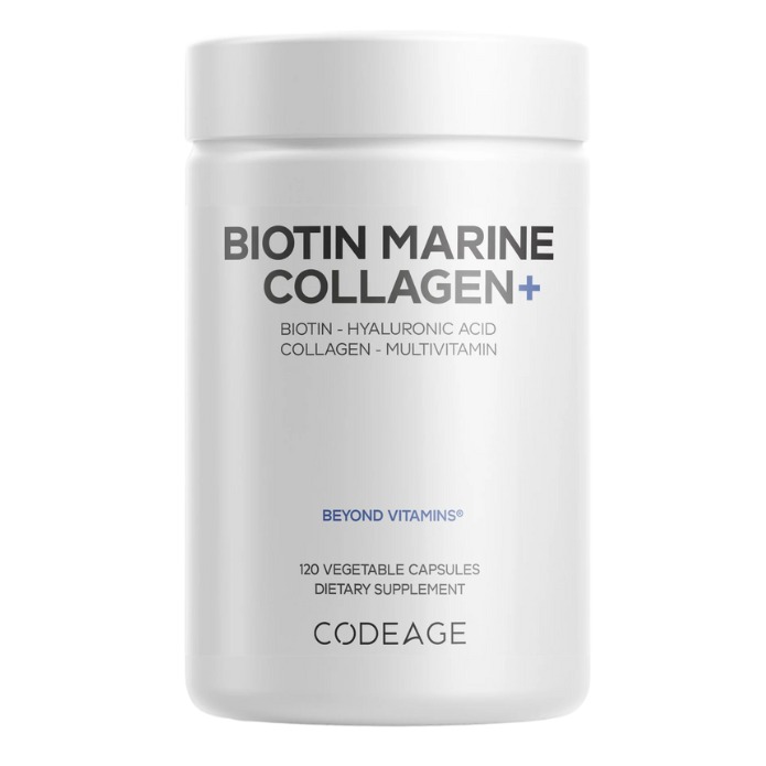 Codeage Biotin Marine Collagen+formula Completa Cu Colagen Marin Si Acid Hyaluronic 120 cps