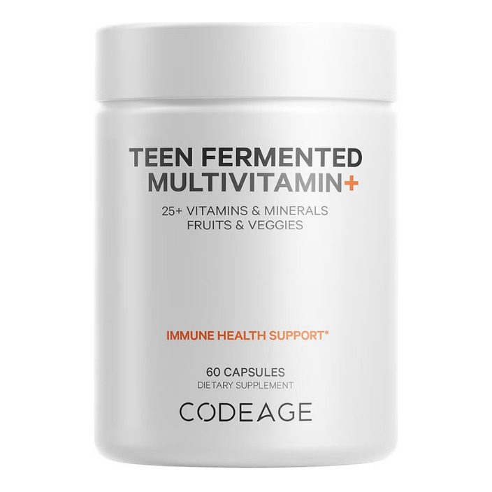 Multivitamine vegane fermentate pentru adolescenti Codeage Teen Fermented Vegan Multivitamin, 60 cps