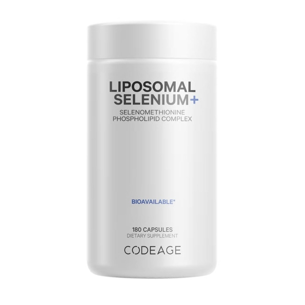 Codeage Liposomal Selenium+ SelenoMethionine Phospholipid Complex, Seleniu Lipozomal Complex cu Fosfolipide din SelenoMentionina