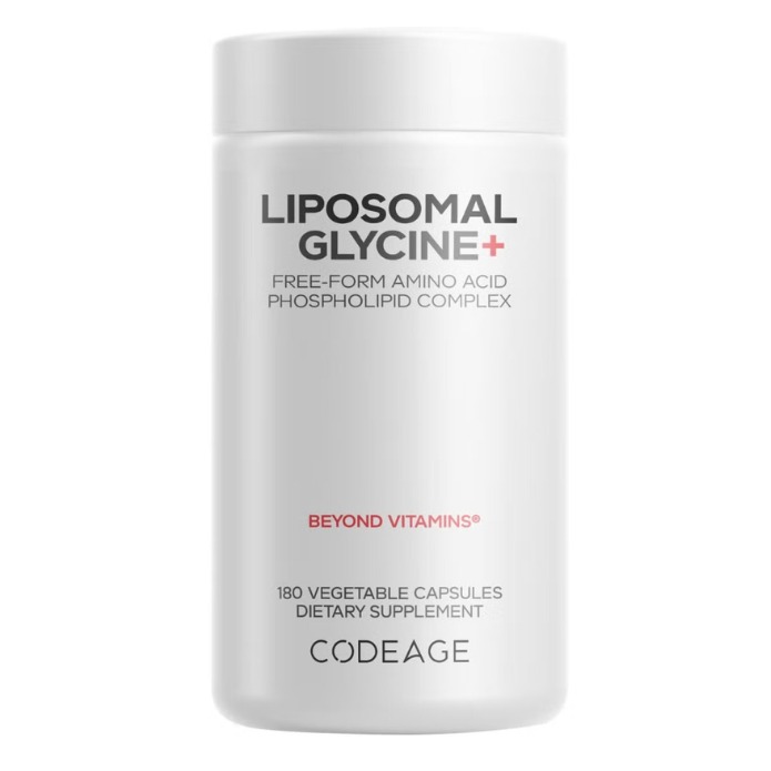 Regenerare si sanatate cognitiva Codeage Liposomal Glycine+, Glicina Lipozomala Pentru Somn 180 cps