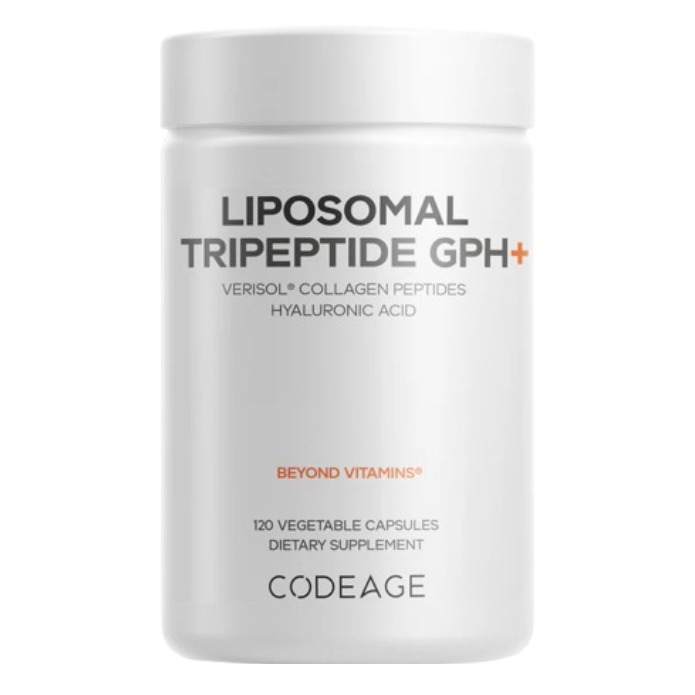 Codeage Liposomal Tripeptide Gph+ – Formula Lipozomala Colagen Verisol Si Acid Hialuronic 120 cps