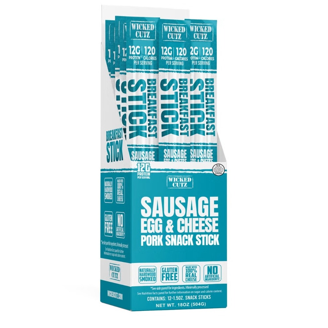 Oua si branza Wicked Cutz Sausage Egg & Cheese Stick, Baton Cu Carnacior 42 Gr