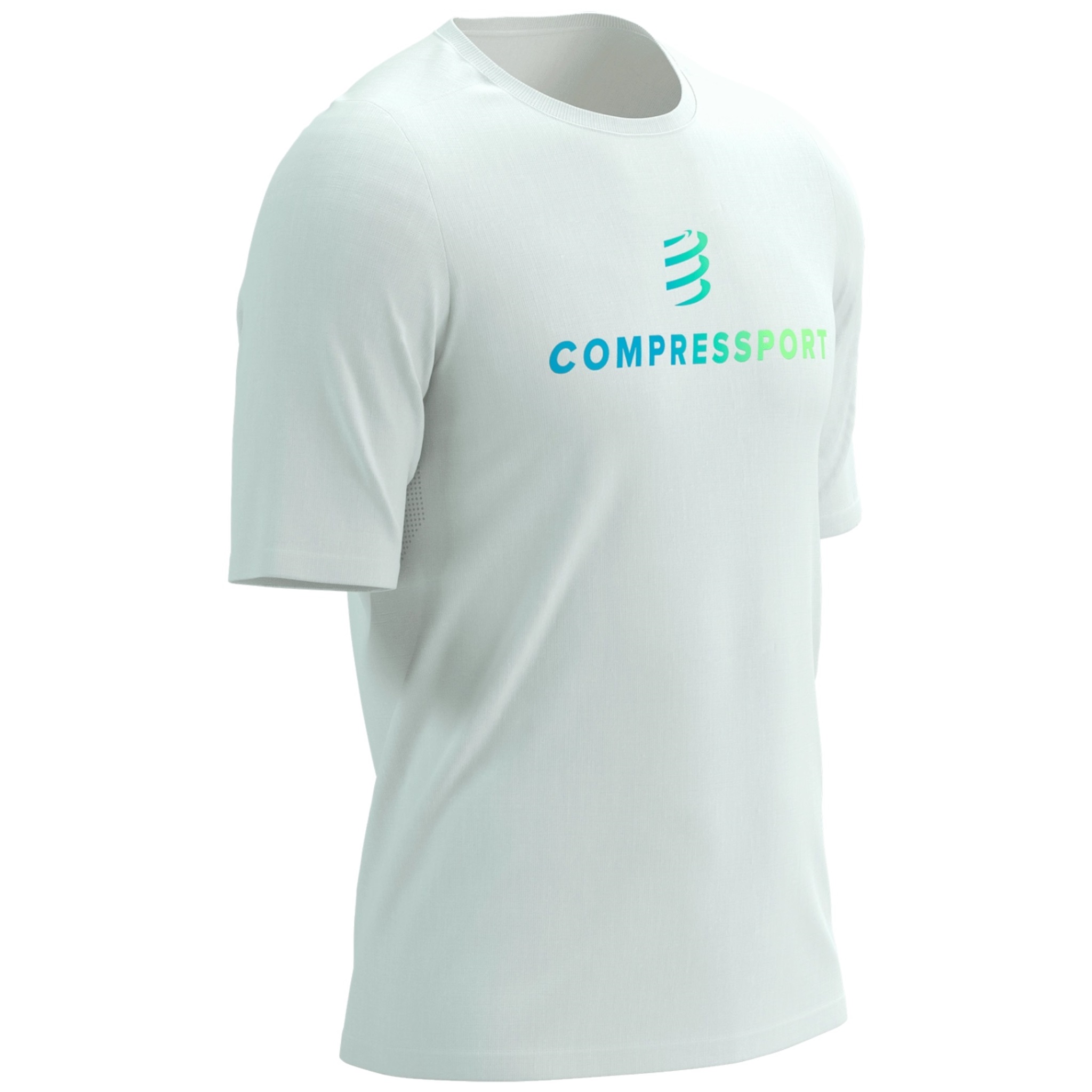 Tricou barbati Compressport Podium SS 2026-Alb-S