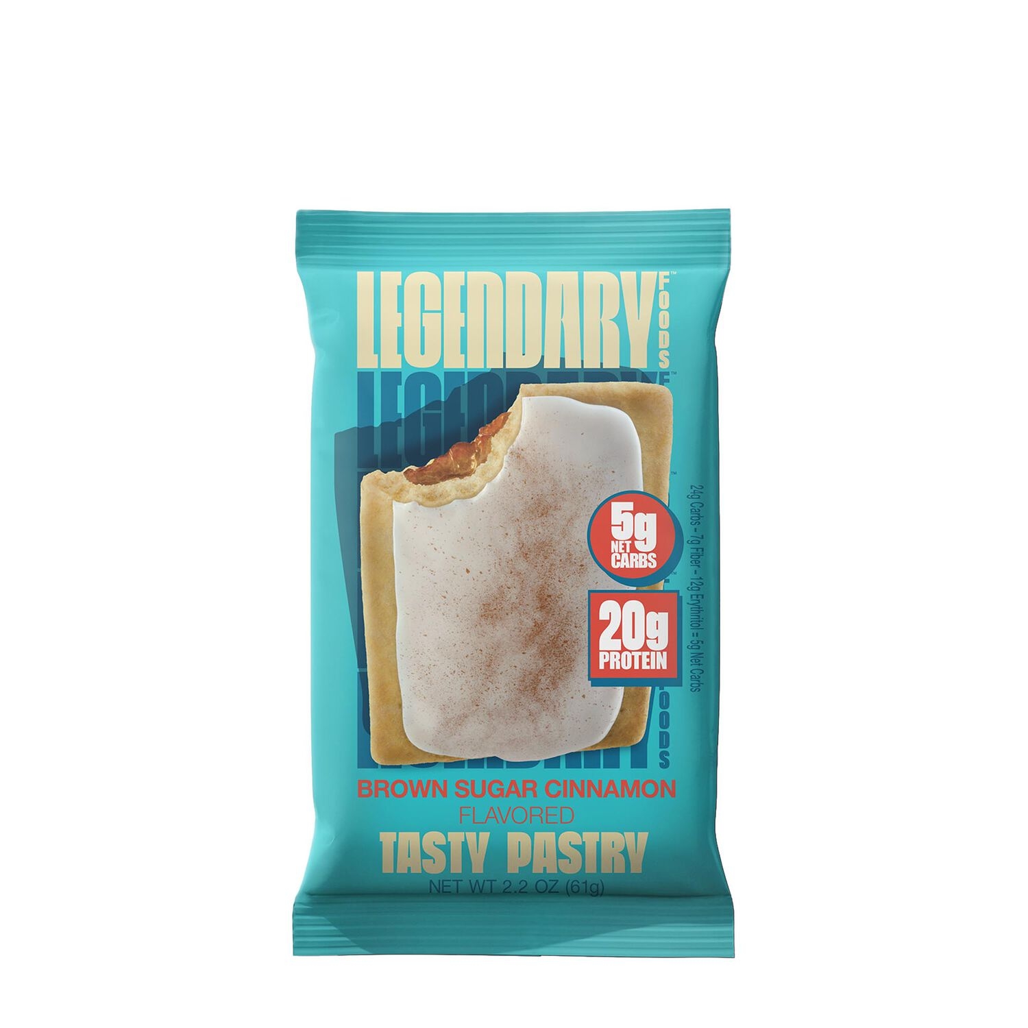 Prajitura Proteica cu Aroma de Scortisoara si Zahar Brun Legendary Foods Tasty Pastry Cake Style 61 G