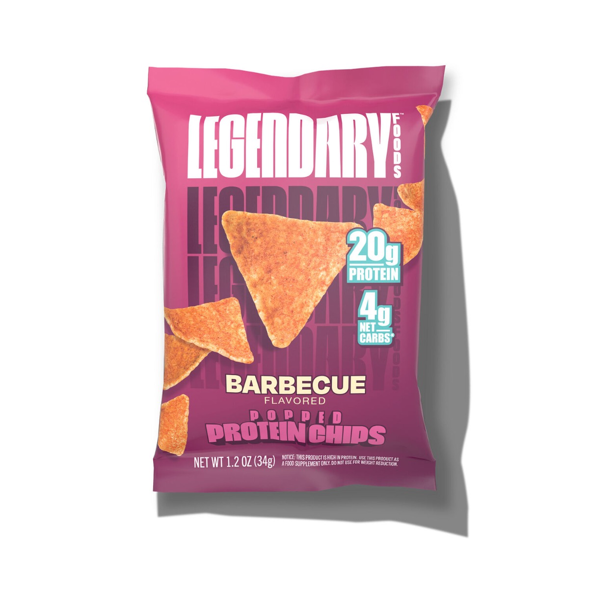 Legendary Foods Popped Protein Chips - Barbecue Flavor 34 G