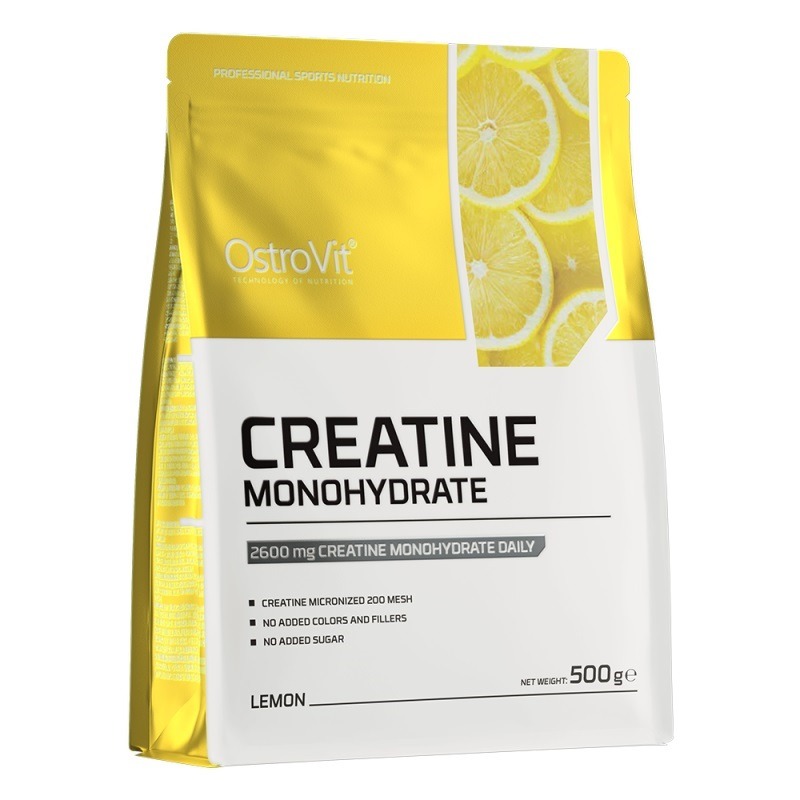 Creatina monohidrata OstroVit Aroma de Lamaie, 500g