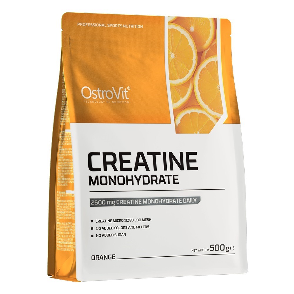 Creatina monohidrata OstroVit Aroma de Portocale, 500g