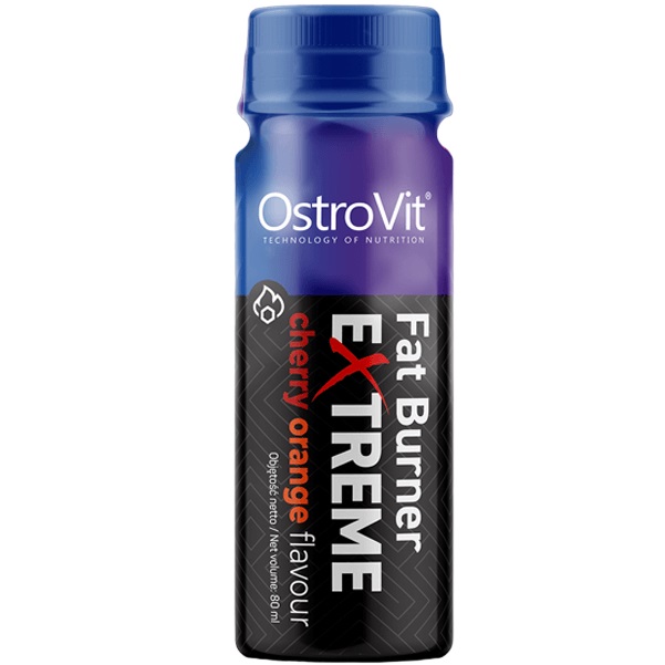 Shot OstroVit Fat Burner Extreme Aroma de Cirese si Portocale, 80ml