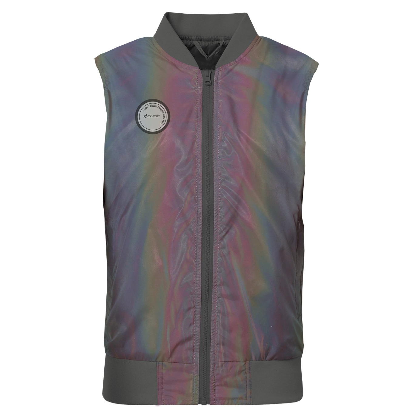 Vesta Cube Safety Wind Gilet Rainbow Reflective