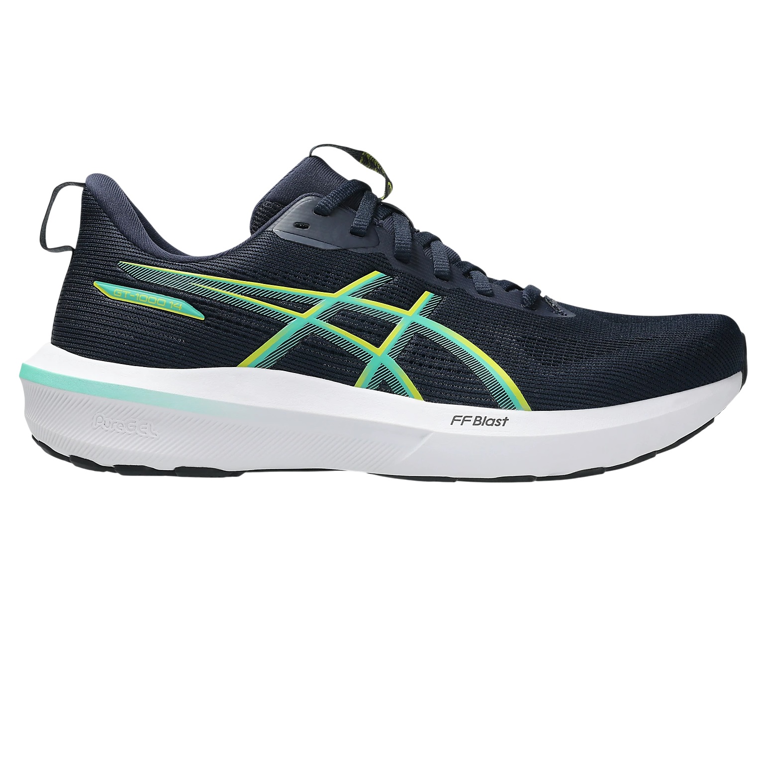 Pantofi alergare barbati Asics GT-1000 14 SS 2026-Negru/Verde-42