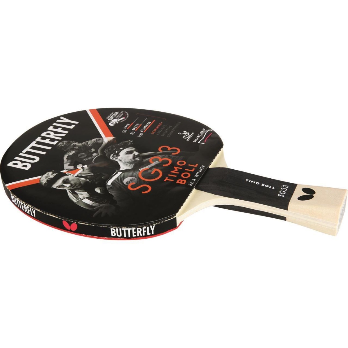 Paleta tenis de masa Butterfly Timo Boll SG33, maner concav