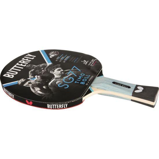 Paleta tenis de masa Butterfly Timo Boll SG77, maner concav