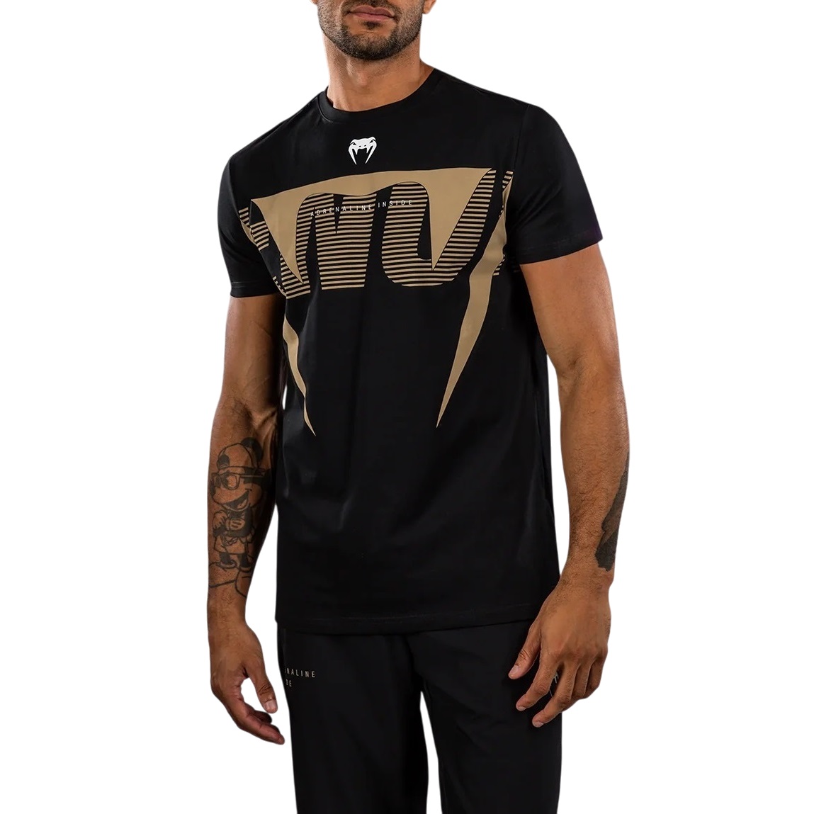 Tricou barbati Venum Adrenaline Dry-Tech-Negru/Maro-S