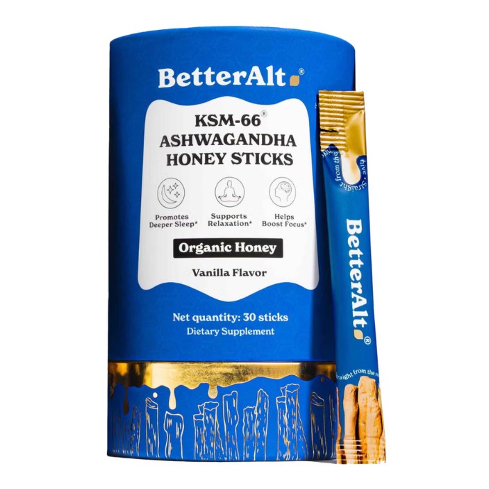 Pliculete de ashwagandha si miere Better Alt Ksm-66 Ashwagandha Honey Sticks, 30 pliculete