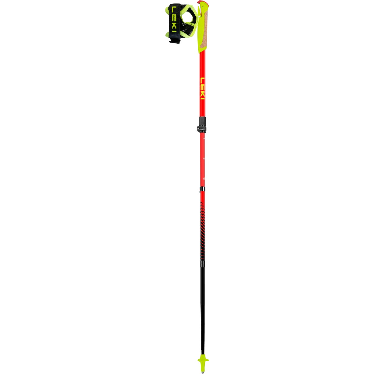 Bete alergare copii Leki Ultratrail FX Junior-Rosu/Galben-ajustabila 90-110 cm