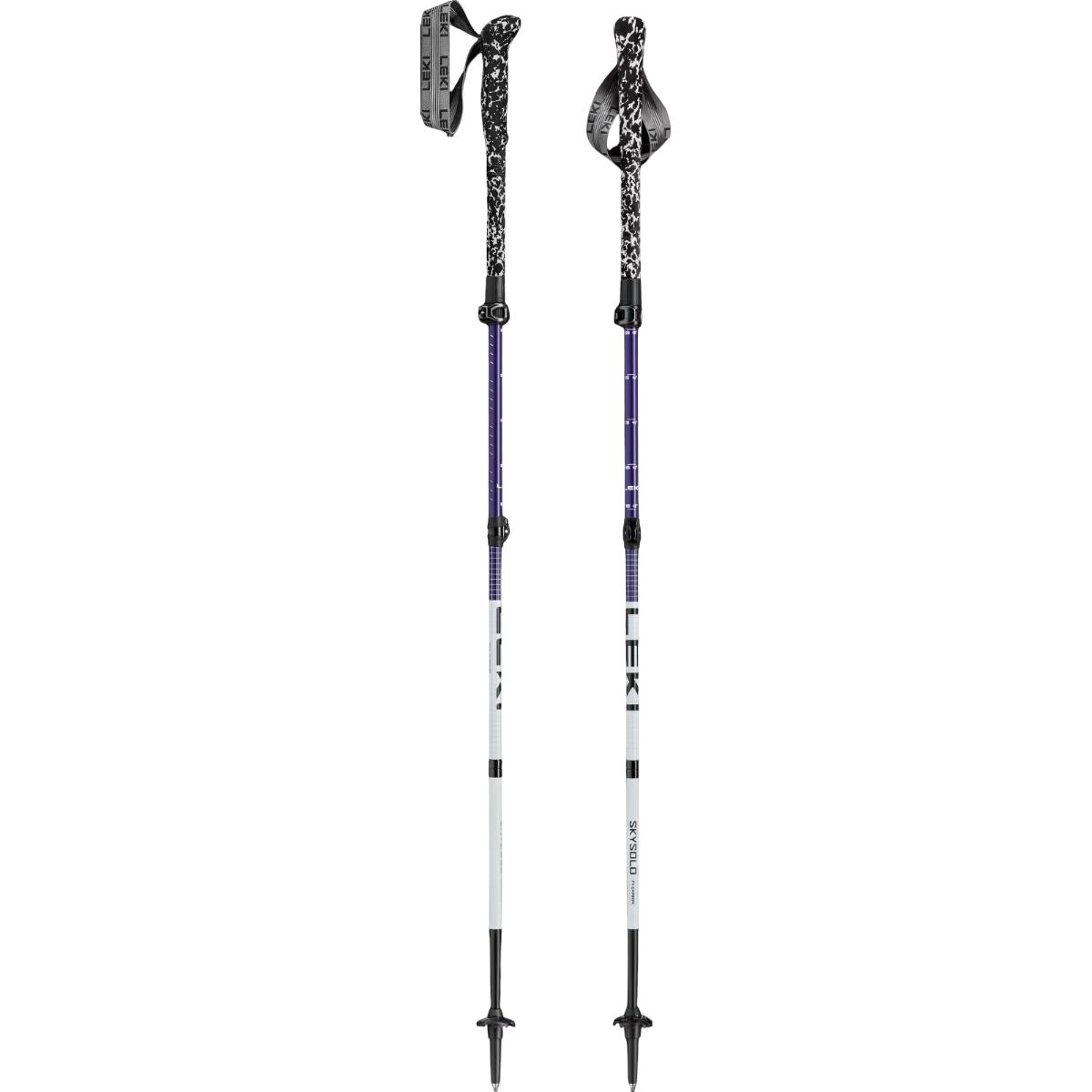Bete alergare Leki Skysolo FX Carbon-Alb/Albastru-ajustabila 100-120 cm