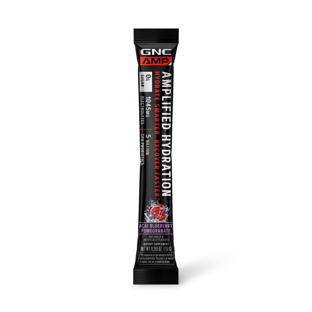 Electroliti cu Aroma de Acai Gnc Amp Amplified Hydration Afine si Rodie 7.51 G