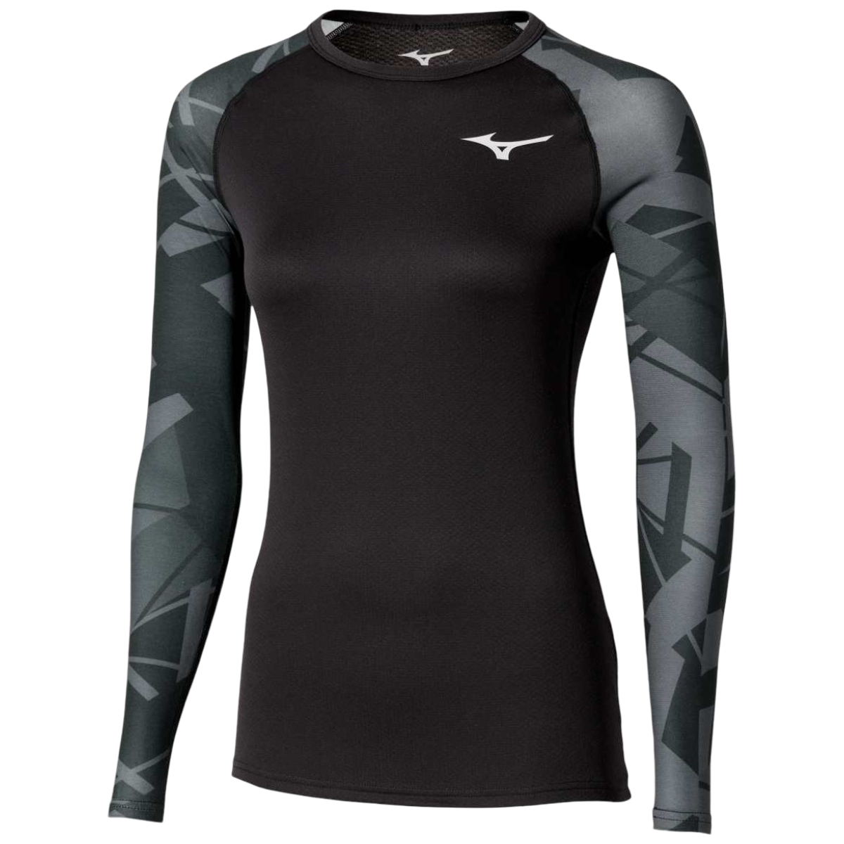 Bluza de corp dama Mizuno Virtual Body G5 Crew-Negru-XS