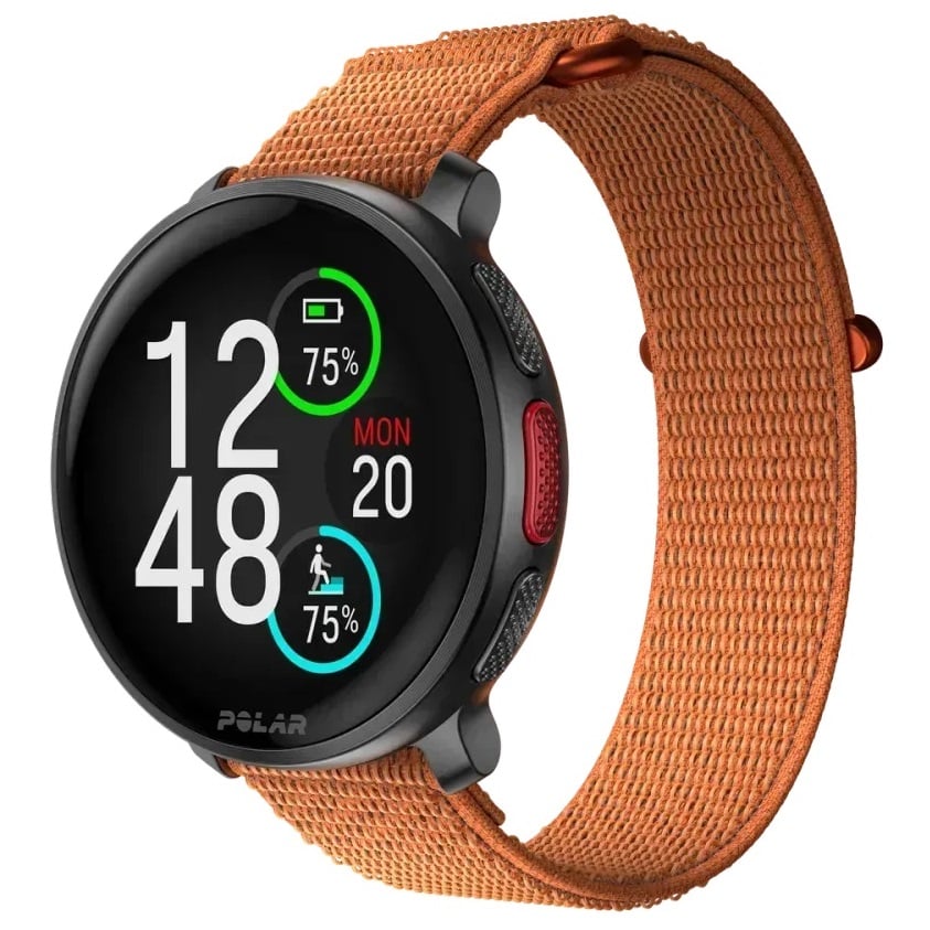 Ceas Polar Vantage V3 - Curea nailon-Negru/Portocaliu