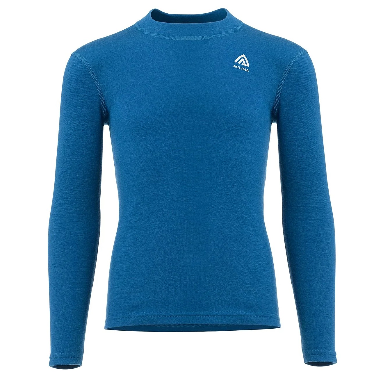 Bluza merino copii Aclima WarmWool CrewNeck Jr-Albastru-130