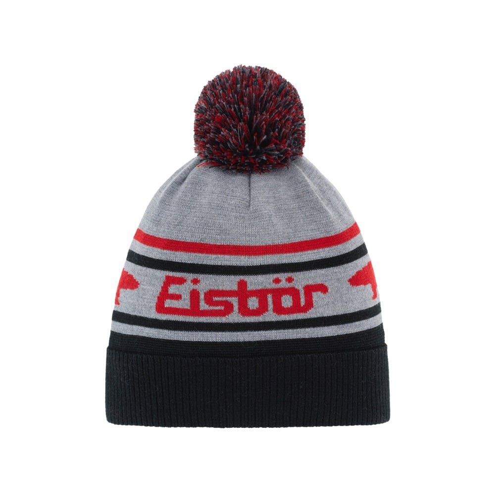 Caciula schi copii Eisbar Chani-Negru/Gri/Rosu-One size