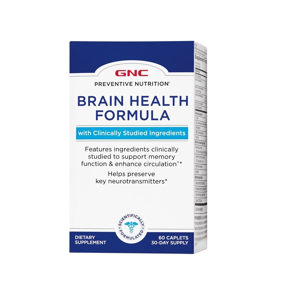 Supliment alimentar GNC Formula Pentru Sanatatea Creierului si Sistemului Nervos, 60 tb